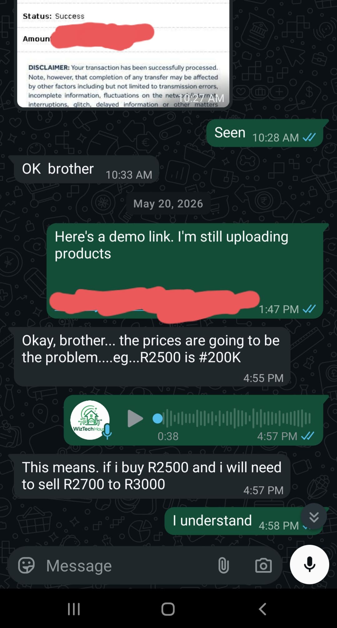 WhatsApp Testimonial